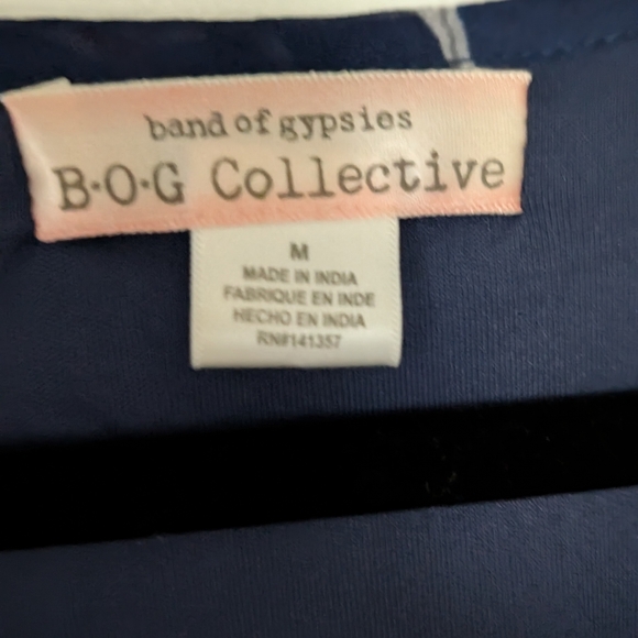 BOG collective faux wrap dress bell sleeve Medium - Picture 4 of 6